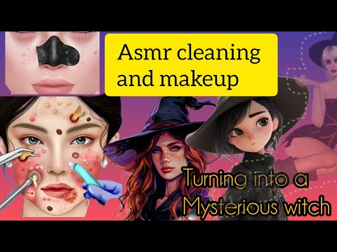Deep Face Cleaning + Makeup | Turning into a cute mysterious witch 🪄
