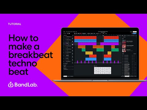 How to make a breakbeat techno beat using BandLab's free web Mix Editor (BandLab Tutorial)