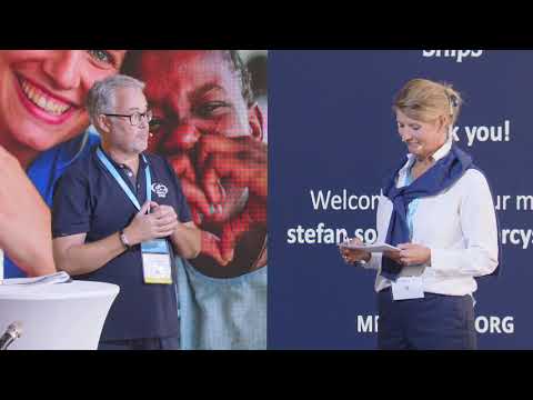 On stage - Join our Mission; Together we change lives in Africa - one life at a time!