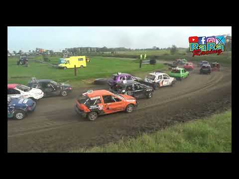 Junioren heat 1 NAC autocross Kollum - 12 oktober 2024 - RaRaRacing - dirt track racing video image