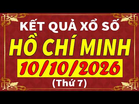 Xổ số Tp Hồ Chí Minh ngày 10 tháng 10 | XSHCM - KQXSHCM - SXHCM | Xổ số kiến thiết HCM hôm nay