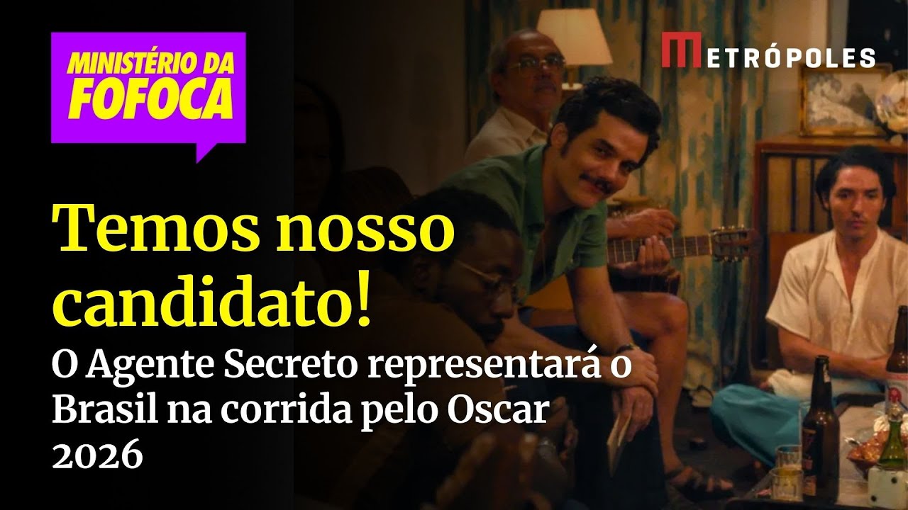 O Agente Secreto representará o Brasil na corrida pelo Oscar 2026