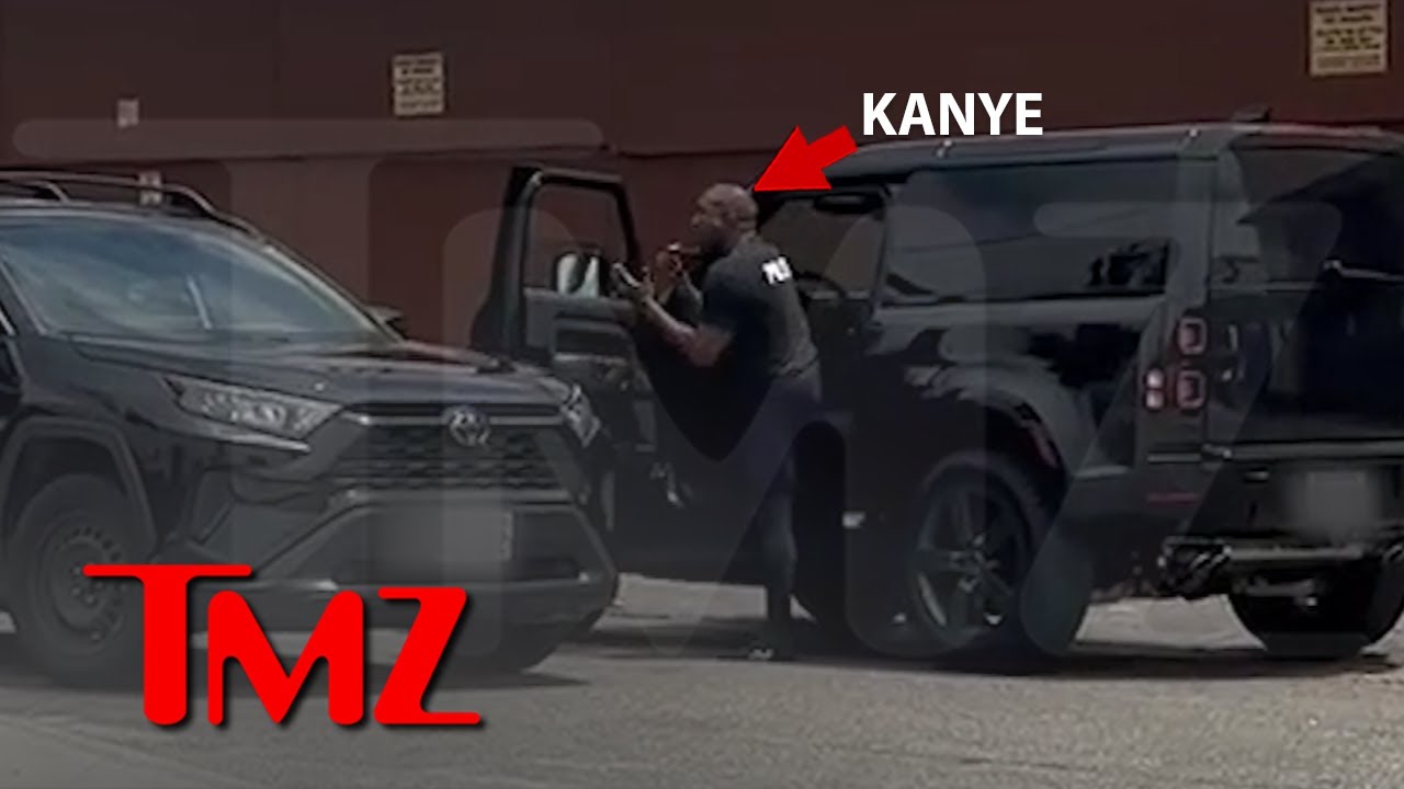 Kanye West Yells at Paparazzi as He, ‘Wife’ & Son Head to Church | TMZ