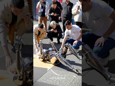 Shocking Scene on the Street: Robot Collapses from Low Battery