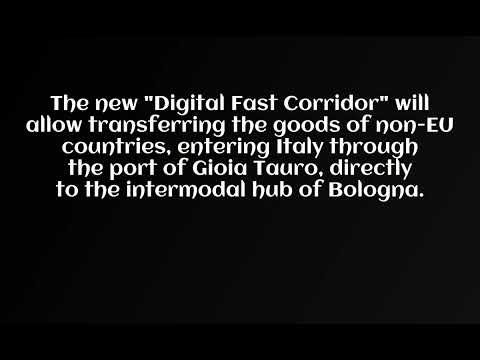 The first fast corridor between the port of Gioia Tauro and the intermodal hub of Bologna in Italy