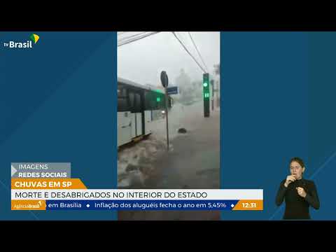 Chuvas em SP morte e desabrigados no interior do estado