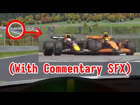 POV - You're Russell playing seeing Verstappen and Norris crash in Assetto Corsa Multiplayer + SFX