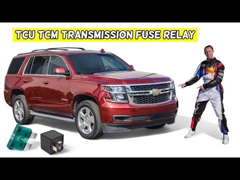 CHEVROLET TAHOE SUBURBAN TCM TCU TRANSMISSION CONTROL MODULE FUSE RELAY LOCATION REPLACEMENT 2015 20