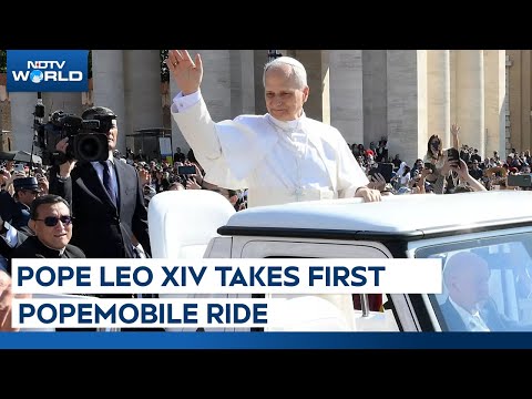 Pope Leo XIV Ring | Pope Leo Takes His First PopeMobile Ride Through St. Peter’s Square, Rome