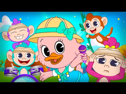 Cinco Monitos | La Patita Lulu | Canciones Infantiles, Toy Cantando