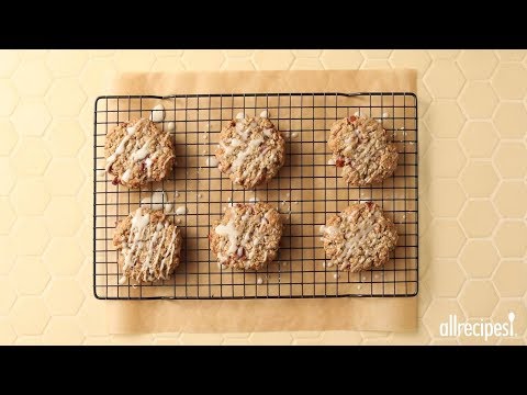Cookie Recipes - How to Make Bacon Oatmeal Breakfast Cookies With Maple Glaze
