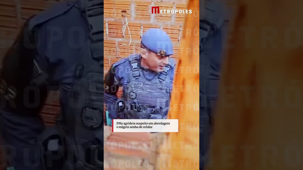 PMs agridem suspeito em abordagem e exigem senha de celular
