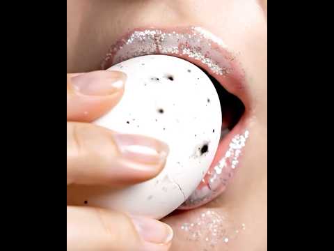 White Egg 🥚 Crack bite #asmr #satisfying #mukbang #relaxation