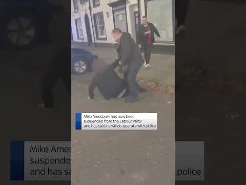 CCTV of Mike Amesbury incident in Frodsham