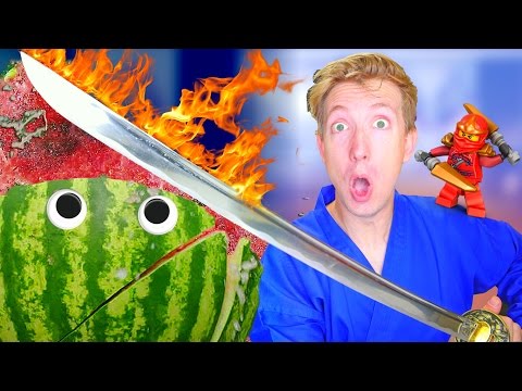 5 Lego Ninjago Weapons in REAL LIFE - UCwaNuezahYT3BOjfXsne2mg