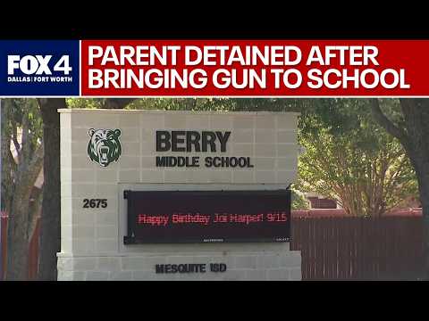 Mesquite ISD parent arrested after <strong>bringing</strong> gun to school