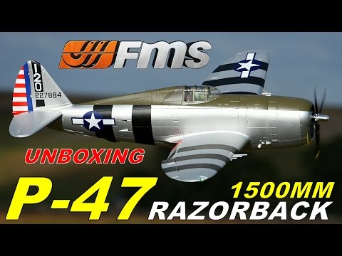 FMS P-47 RAZORBACK 1500MM UNBOXING By: RCINFORMER - UCdnuf9CA6I-2wAcC90xODrQ