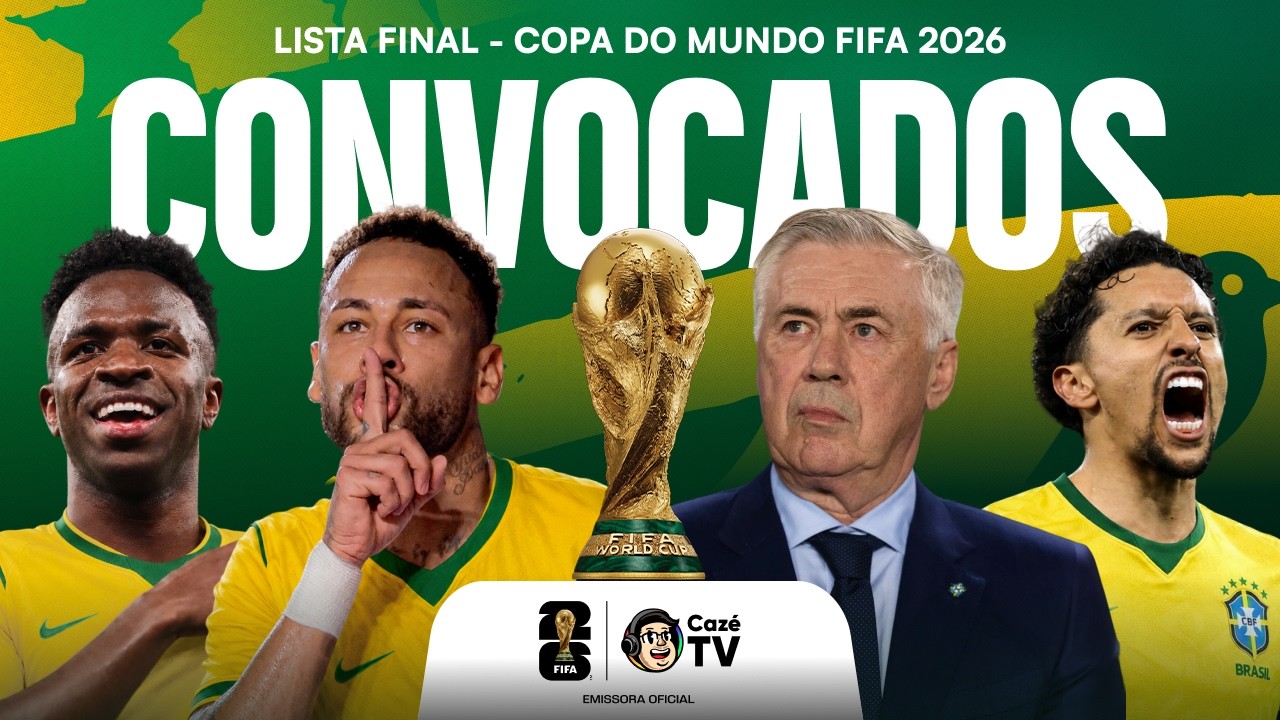 BRASIL CONVOCADO! VEJA O MOMENTO DA CONVOCAÇÃO FINAL DE ANCELOTTI PARA A COPA DO MUNDO FIFA 2026