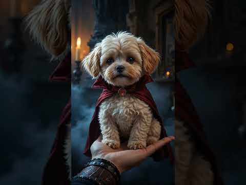 🎃 Palm-Sized Maltipoo Puppies Bring Scary-Level Cuteness This Halloween 👻🐶✨ #ai #shorts