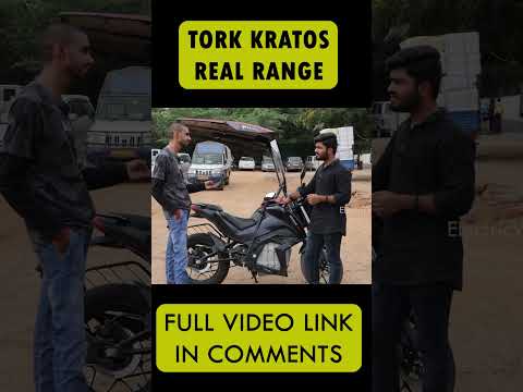 Tork Electric Bike Real Range #torkkratos #electricbike #shorts