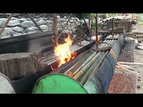 Bamboo Treatment - Bamboo Boiling Process #shorts