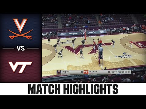 Virginia vs. Virginia Tech ACC Volleyball Highlights (2023)