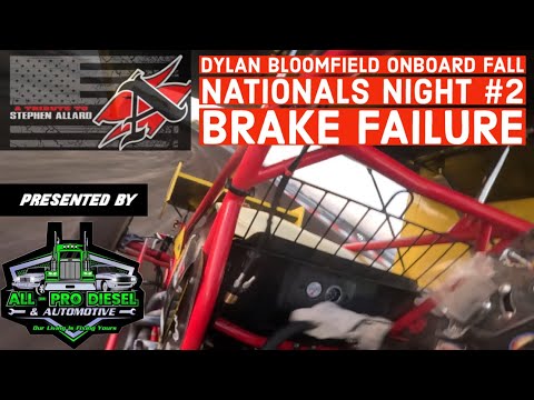 ONBOARD: 83V Dylan Bloomfield Fall Nationals Night 2 Silver Dollar Speedway &quot; Brake Failure &quot; - dirt track racing video image