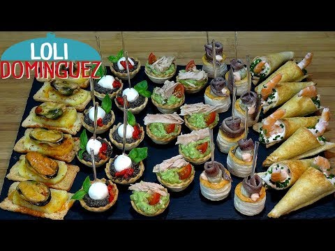 Canapés o aperitivos variados ESPECIAL NAVIDAD Muy fáciles. Recetas paso a paso. Loli Domínguez - UC5ONfXPjWgqElh0NZaRJ1tg