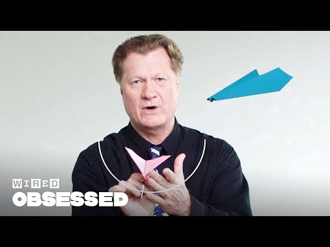 How This Guy Folds and Flies World Record Paper Airplanes | WIRED - UCftwRNsjfRo08xYE31tkiyw