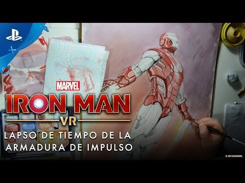 MARVEL'S IRON MAN VR Timelapse DIBUJANDO la IMPULSE ARMOR | PSVR
