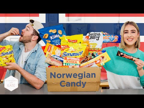 British People trying Norwegian Candy - In The Kitchen With Kate - UC_b26zavaEoT1ZPkdeuHEQg