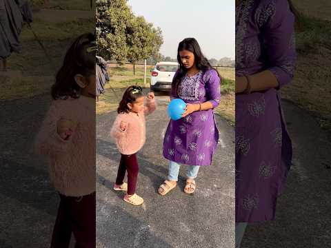 Vedika ka ballon fot gaya🤣🤣