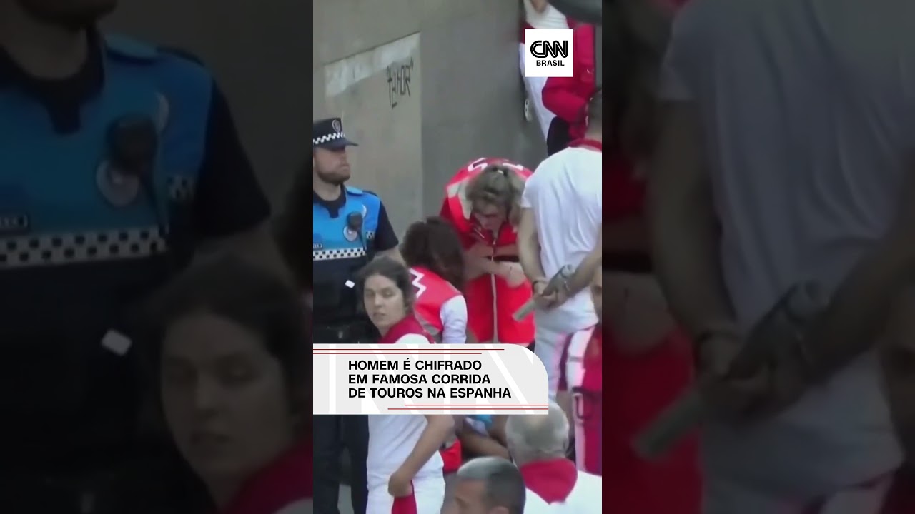Homem é chifrado e outros sete ficam feridos em corrida de touros na Espanha