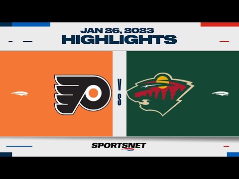 NHL Highlights | Flyers vs. Wild - January 26, 2023