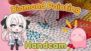 【Handcam】Introducing my latest crafting addiction: diamond painting!【C