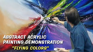 Abstract Painting Demo By Taveepong Limmakorn ภาพวาดแอบสแตรค โดยทวีพงษ์ -  Youtube