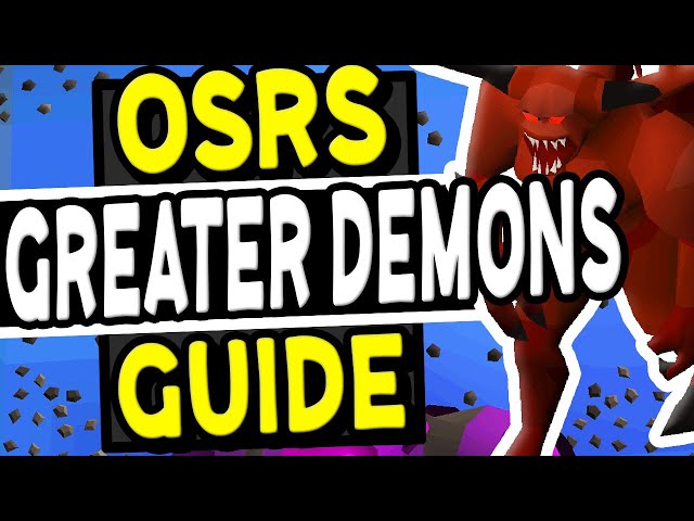 OSRS Greater Demon Quick Guide - Greater Demon Slayer Guide