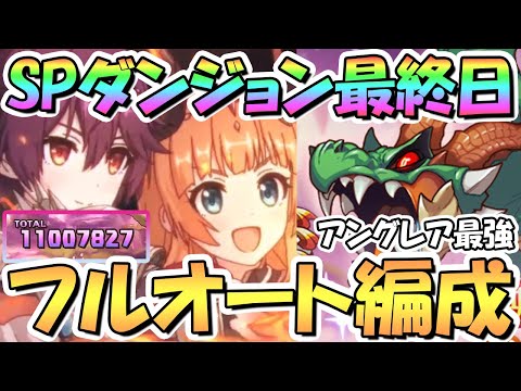 【プリコネR】SPダンジョン5日目最終日41～50階フルオート攻略編成を色々紹介！アングレアが最強な5日間でした！EX装備なし、一気に敵が激強【2023年1月】【期間限定スペシャルダンジョン】