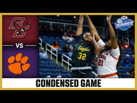 Boston College Vs. Clemson Condensed Game | 2024 Ally ACC Women's ...