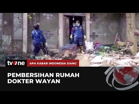 Rumah Mewah Dokter Wayan Yang Terbengkalai Dibersihkan Petugas Damkar