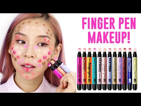 Finger Pen Makeup - Hot or Not? TINA TRIES IT - UC0ng0jJflTuJBBH5DGvr1Pw