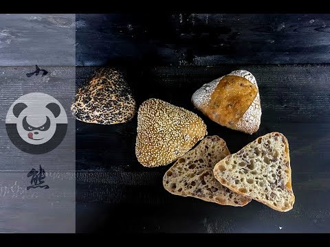 034—天然酵种全麦粗粮小餐包（Rice bread）