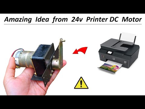 Amazing Project with 24v Printer DC Motor