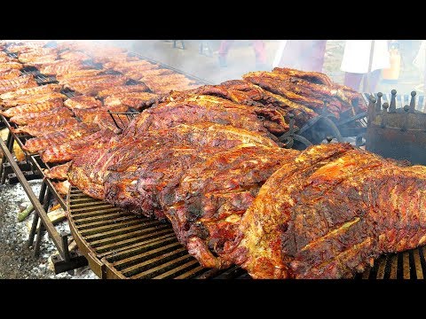 Biggest Rib Grill in Europe. Huge ! Seen on the Road in Italy. World Street Food - UCdNO3SSyxVGqW-xKmIVv9pQ