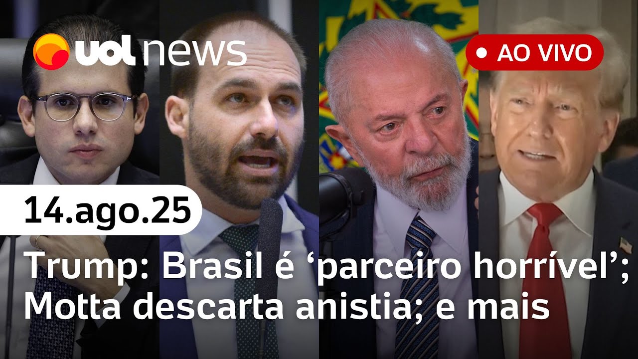 Trump Brasil é péssimo parceiro Lula pede cassação de Eduardo Bolsonaro Motta descarta anistia
