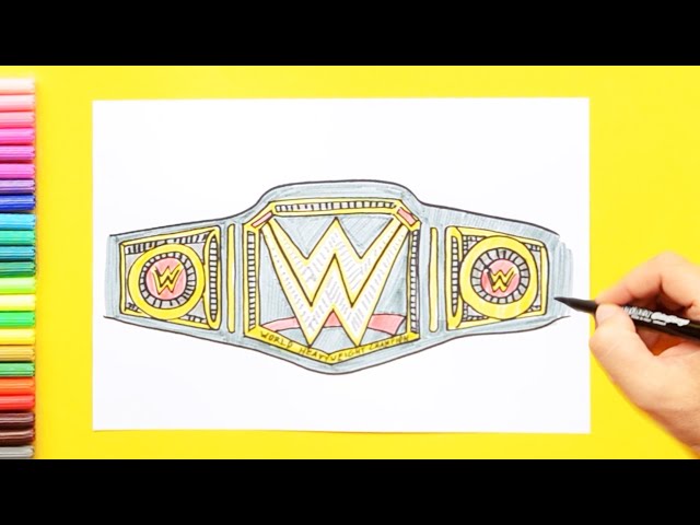 How to Draw a WWE Belt