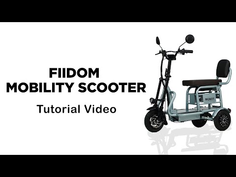 Mobot Fiidom 3 Wheels Mobility Scooter | Tutorial