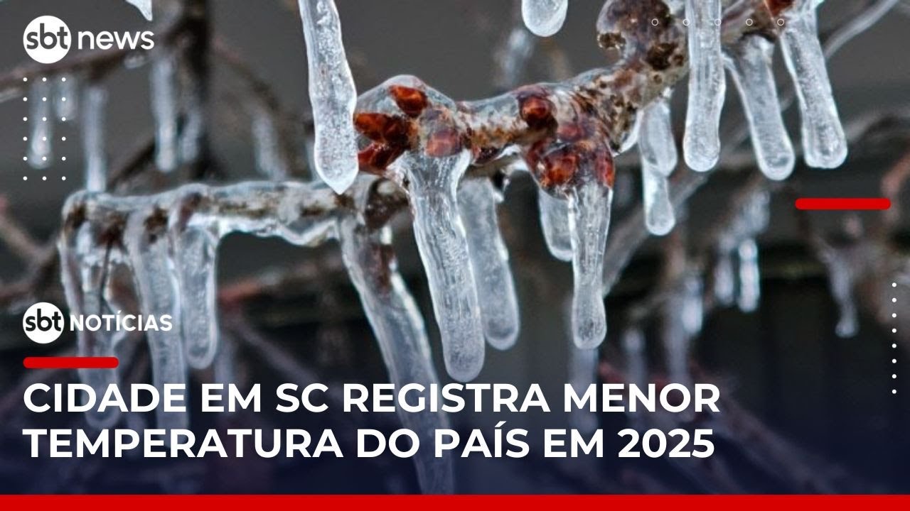Cidade de SC registra -10,4°C e bate recorde de menor temperatura do ano | #SBTNotícias