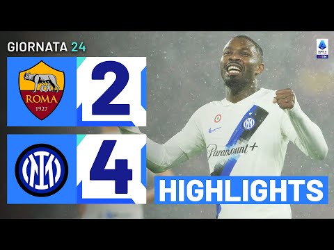 ROMA-INTER 2-4 | HIGHLIGHTS | 24ª GIORNATA | SERIE A TIM 2023/24