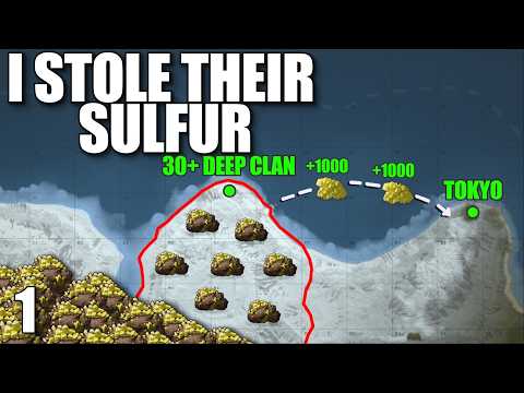 I built between 3 clans and Stole Their Sulfur on Wipe day in Solo Rust...